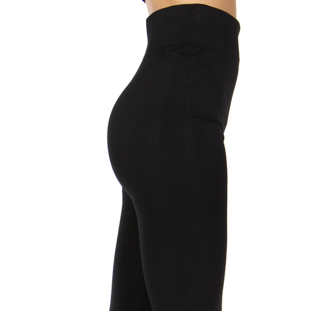 Durable Solid Polyamide basic leggings - Picture 2 of 5
